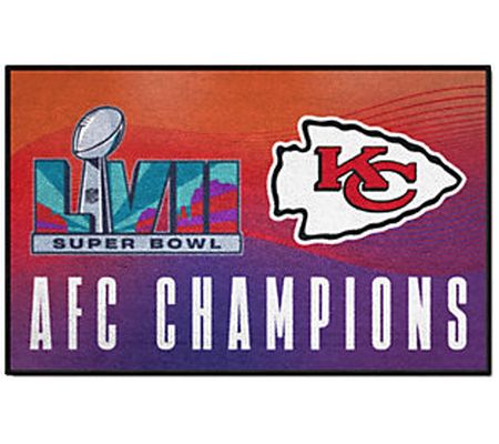 Fanmats Super Bowl LVII Chiefs AFC Champions En rance Mat
