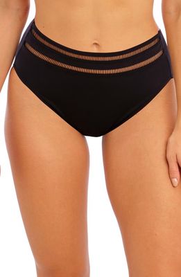 Fantasie East Hampton High Waist Bikini Bottoms in Black