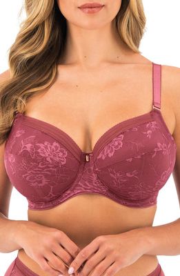 Fantasie Fusion Underwire Lace Side Support Bra in Rosewood 