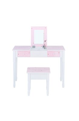 FANTASY FIELDS Kate Twinkle Star Vanity Set with Foldable Mirror and Stool in Assorted