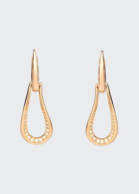 Fantina Earrings in Rose Gold and Diamonds