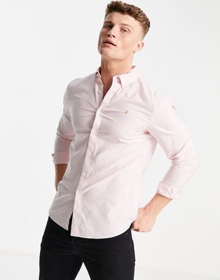 Farah Brewer long sleeve shirt in pink
