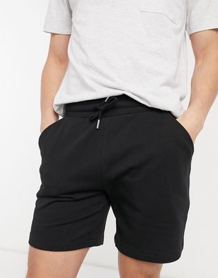Farah Durrington cotton shorts in black - BLACK