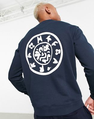 Farah Sur sweatshirt in navy with back print