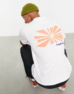 Farah Venice t-shirt in white with back print