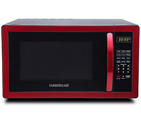 Farberware Classic 1.1 Cubic Foot Microwave Ove n- Metallic Re