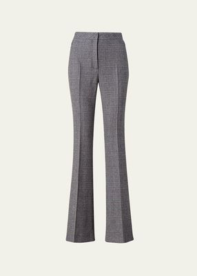 Farida Cashmere Prince of Galles Bootcut Pants