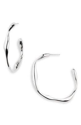 FARIS Onda Hoop Earrings in Sterling Silver