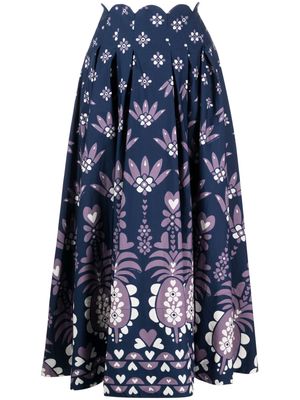FARM Rio Ainika Martina cotton midi skirt - Multicolour