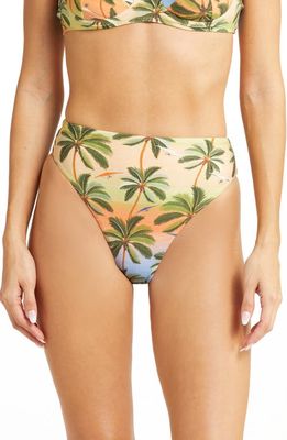 FARM Rio Carioca High Waist Bikini Bottoms in Carioca Multicolor