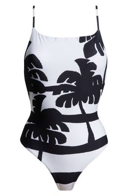 FARM Rio Coconut One-Piece Swimsuit in Off White