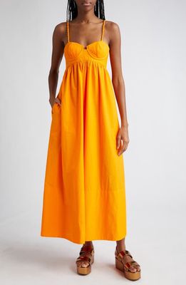 FARM Rio Cotton Maxi Dress in Yellow