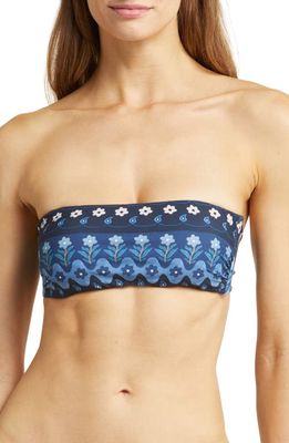 FARM Rio Dream Sky Bikini Top in Blue Multi