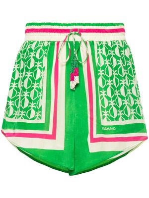 FARM Rio pineapple-printed shorts - Green