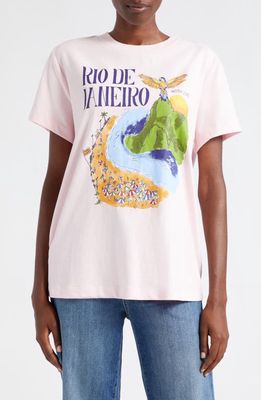 FARM Rio Rio De Janeiro Graphic T-Shirt in Pink