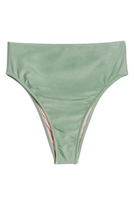 FARM Rio Solid Bikini Bottoms in Green