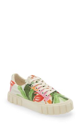 FARM Rio Tropical Party Canvas Platform Sneaker in Tropical Party Off-W