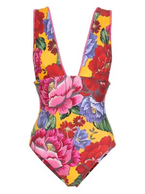 FARM Rio Winter Chita-print swimsuit - Multicolour