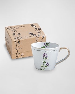 Farm to Table Thyme Mugs - Set of 4