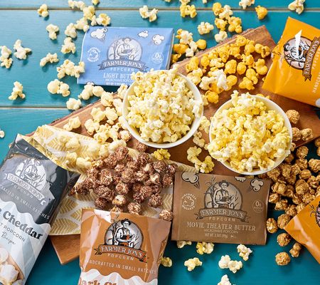 Farmer Jons 8pc Best of Microwave & Gourmet Popcorn Bundle