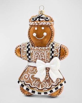 Farmhouse Gingerbread Girl Christmas Ornament