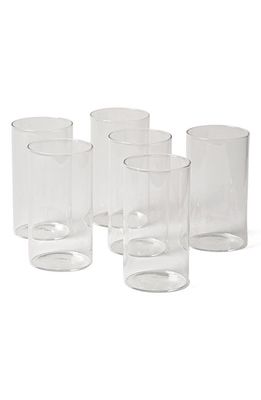 Farmhouse Pottery Silo Set of 6 Water Glasses in Clear