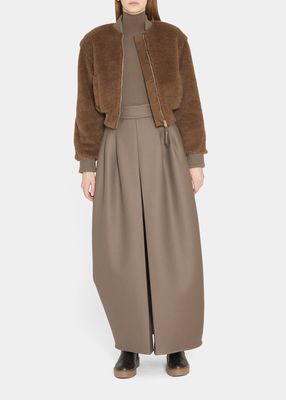 Farsa Wool Maxi Skirt
