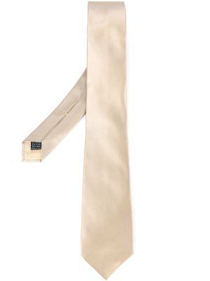 Fashion Clinic Timeless woven silk tie - Neutrals