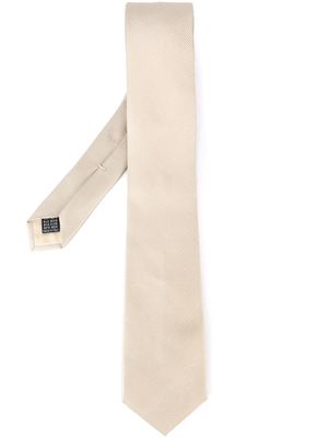 Fashion Clinic Timeless woven tie - Neutrals