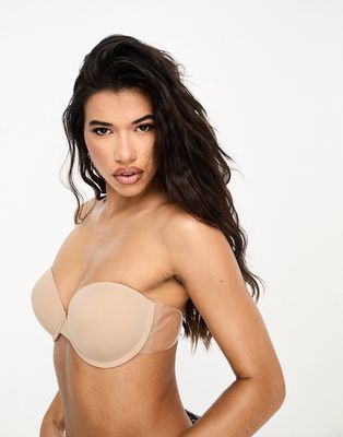 Fashion Forms Go Bare Ultimate Boost A-DD backless strapless stick-on bra in beige-Neutral