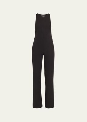 Fashionista Knit Zip-Front Jumpsuit
