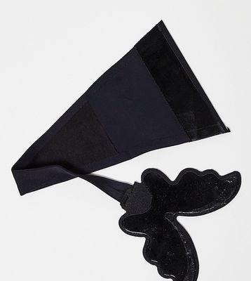 Fashionkilla glam invisible adhesive thong with back in black