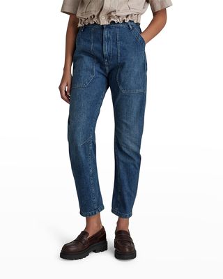 Fatigue Straight-Leg Tapered Jeans