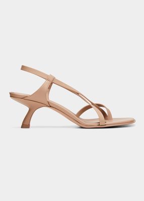 Faun 50mm Strappy Vegan Leather Thong Sandals