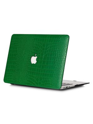 Faux Crocodile MacBook Case - Emerald - Emerald