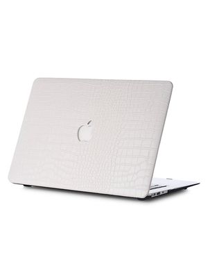 Faux Crocodile MacBook Case - Snow - Snow