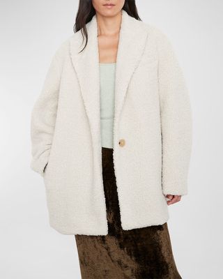 Faux Fur Blazer Coat