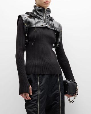 Faux-Leather Modular Hood