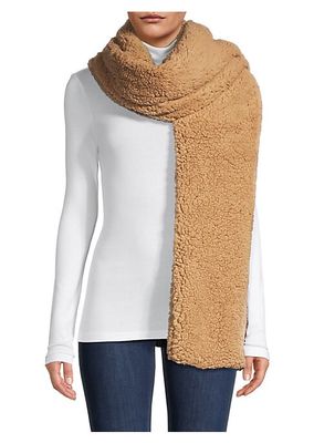 Faux Shearling Oversized Scarf