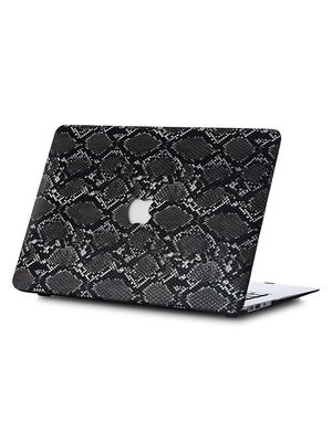 Faux Snakeskin MacBook Case - Black Snake Skin