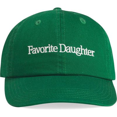 Favorite Daughter Classic Logo Cotton Twill Baseball Cap in Green 