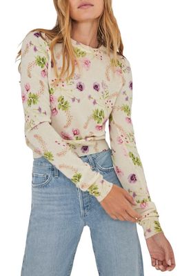Favorite Daughter Floral Wool & Cashmere Sweater in Spring Floral - Wh