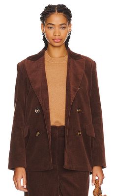 Favorite Daughter The Agnes Blazer in Chocolate