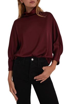 Favorite Daughter The Beverly Cowl Neck Top in Maroon