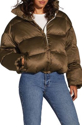 Favorite Daughter The Favorite Quilted Puffer Jacket in Bronze