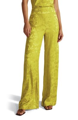 Favorite Daughter The Friday Floral Jacquard Wide Leg Pants in Persephone
