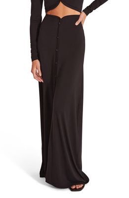 Favorite Daughter The Good For You Button-Up Maxi Skirt in Black