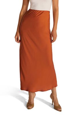 Favorite Daughter The Gwen Satin Maxi Skirt in Copper