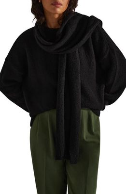 Favorite Daughter The Jamie Sweater & Scarf Set in Black