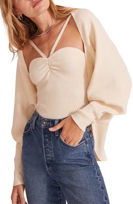 Favorite Daughter The Layla Open Sweater in Cream